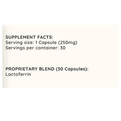 Lactofferin - Iron optimization and Immune Support